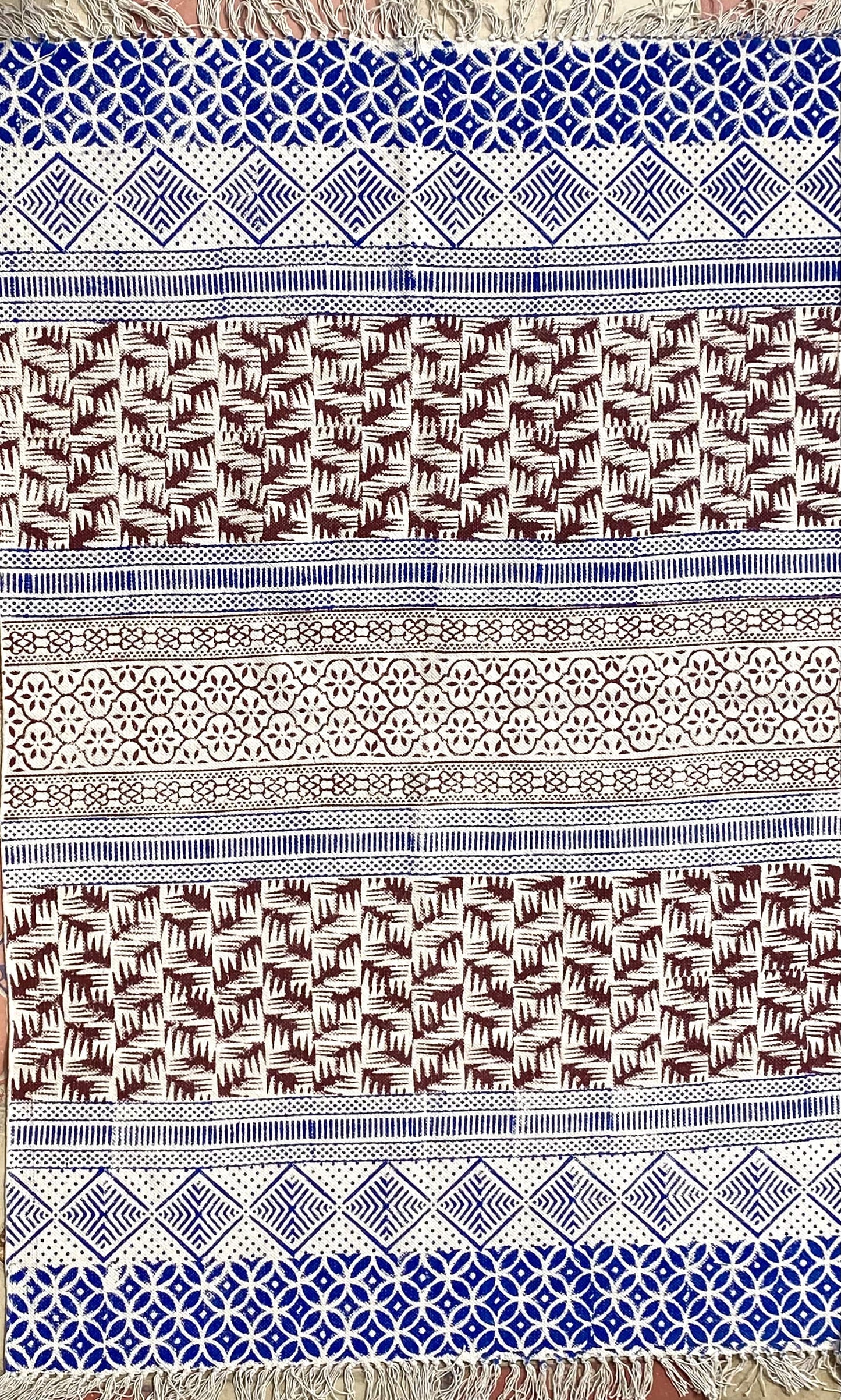 Multicolor cotton rug