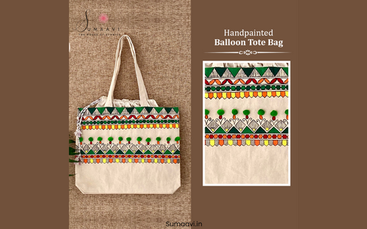 Carry Your Essentials in Style: Sumaavi's Hand-Painted Balloon Tote Bags