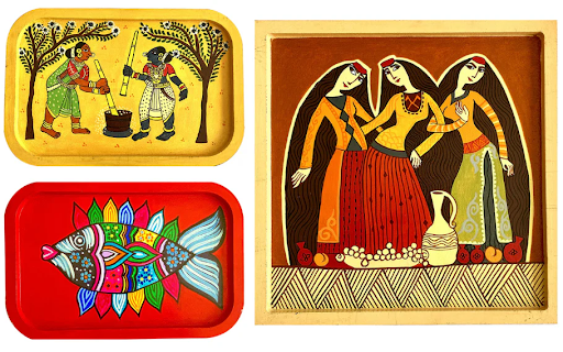 The Art of Serving: Using Sumaavi's Wall plates as trays for Innovative Home Decor