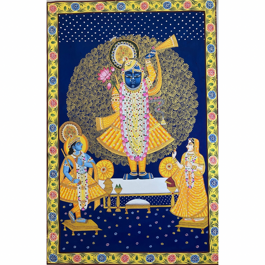 Rajasthani Pichwai Painting Shrinathji Nathdwara Large 2x3 feet