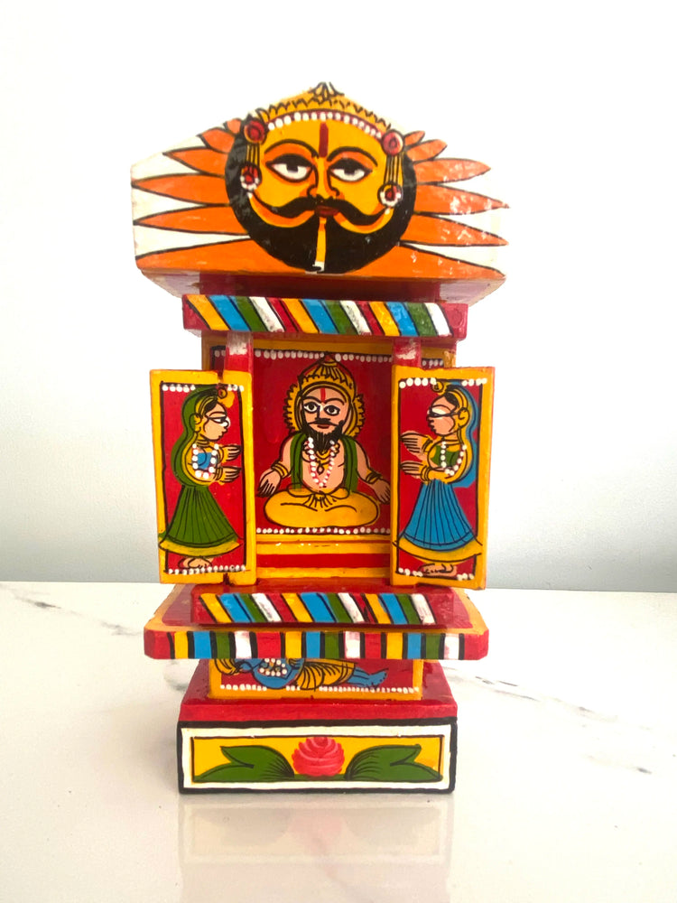 Handcrafted Kaavad: Traditional Storytelling Shrine from Rajasthan