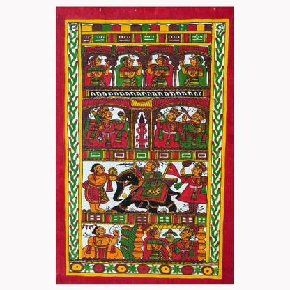 Phad Painting from Rajasthan | Handpainted | Natural Colors | 20 x 12 inch