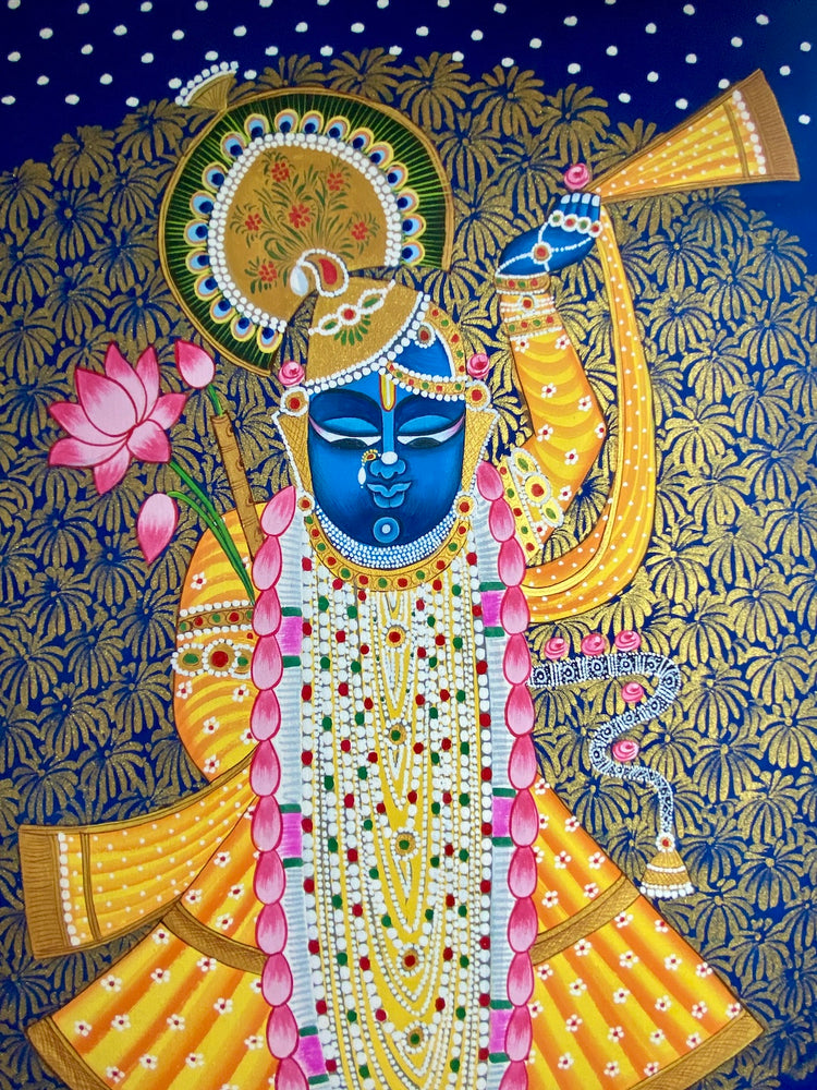 Rajasthani Pichwai Painting Shrinathji Nathdwara Large 2x3 feet