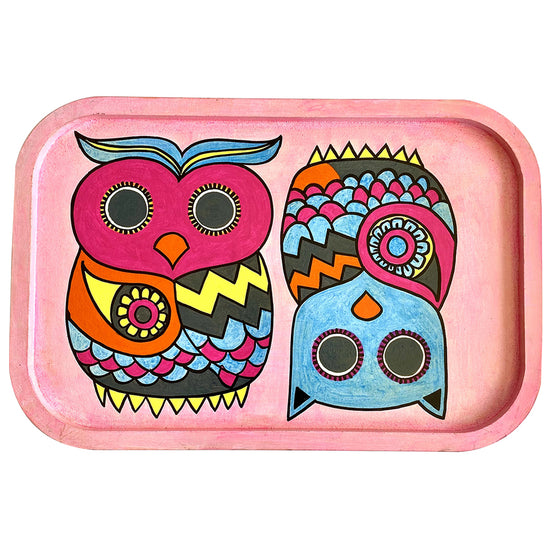 Handpainted Wall Plate-Rectangular-Owl