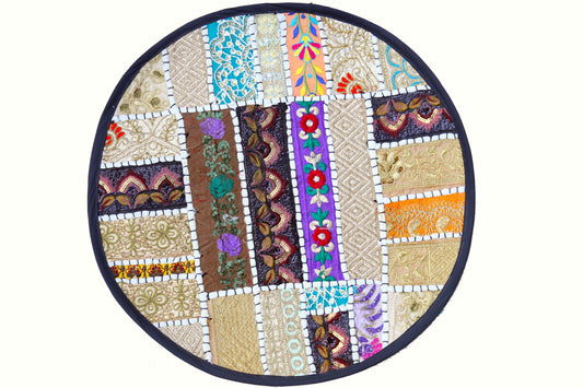 Barmeri Work Embroidery Round mat Multi colour Online