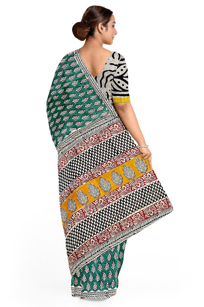 Hand Blockprinted Cotton Saree