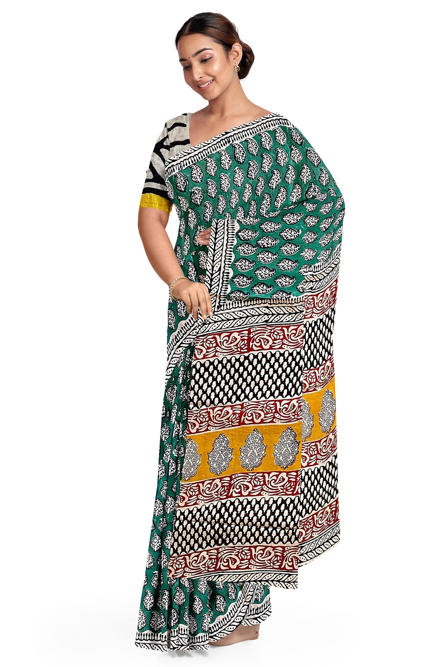 Hand Blockprinted Cotton Saree