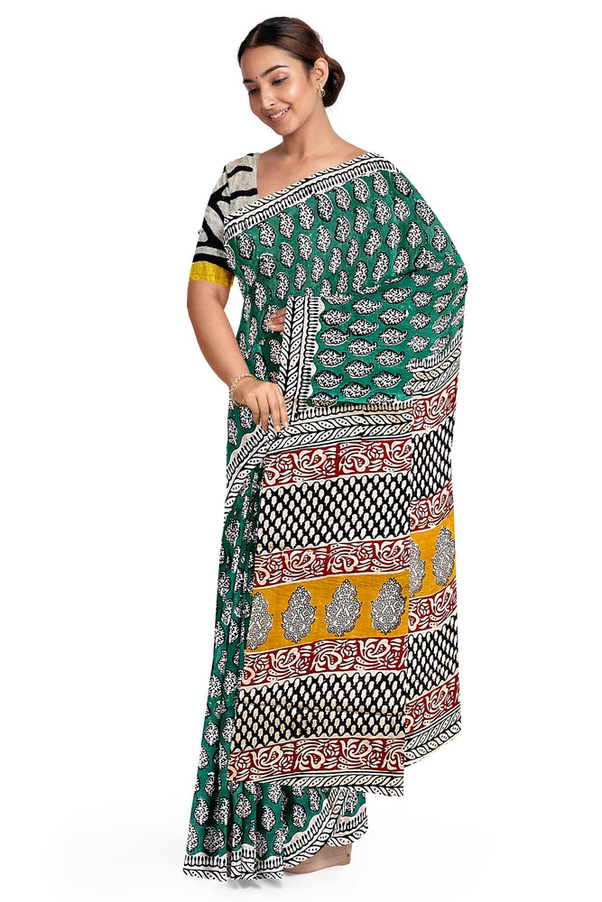 Hand Blockprinted Cotton Saree