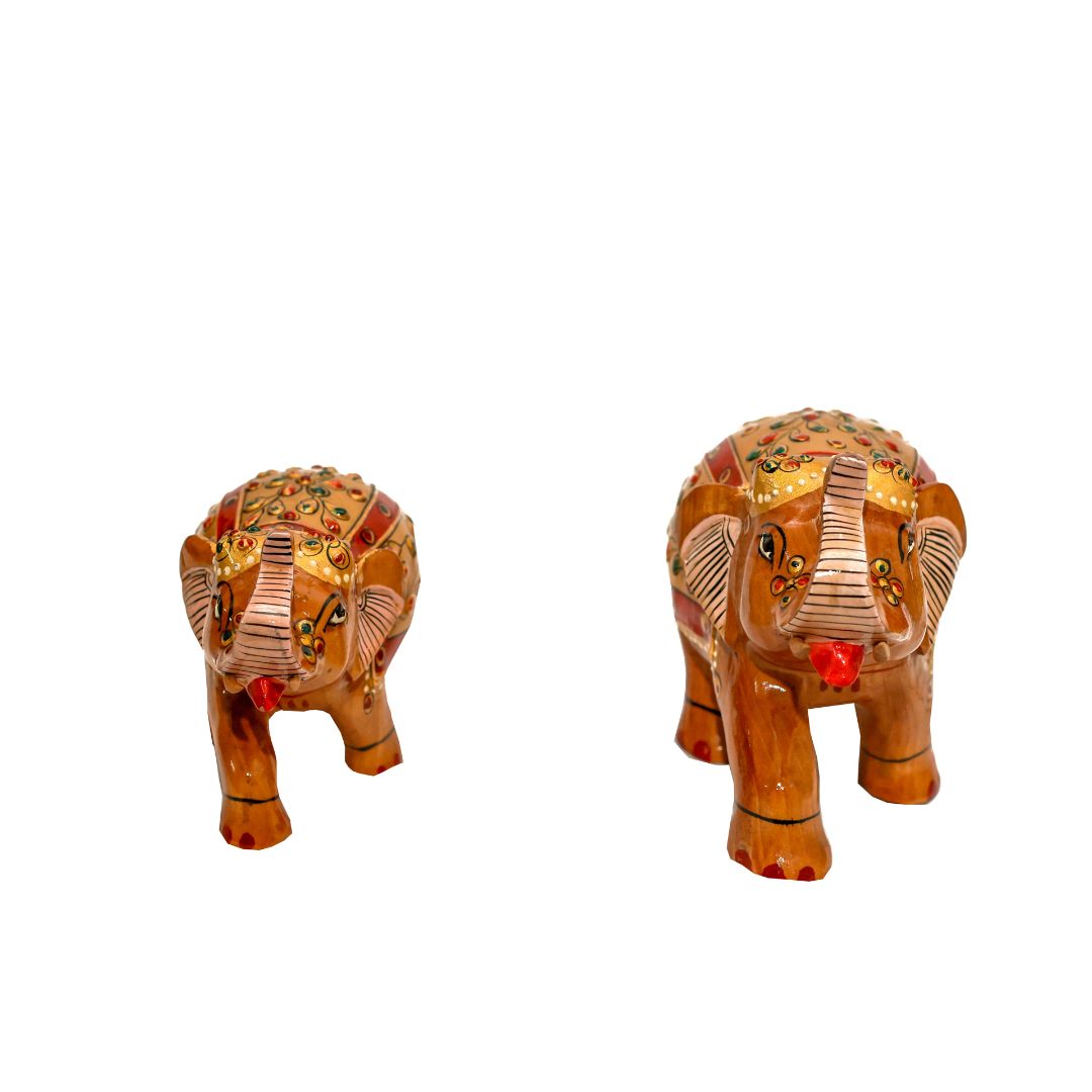 Buy Online Hand painted wooden elephants