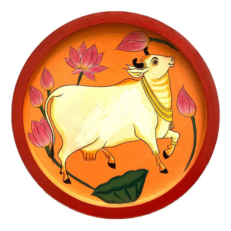 Kamdhenu Lotus wall plate home decor