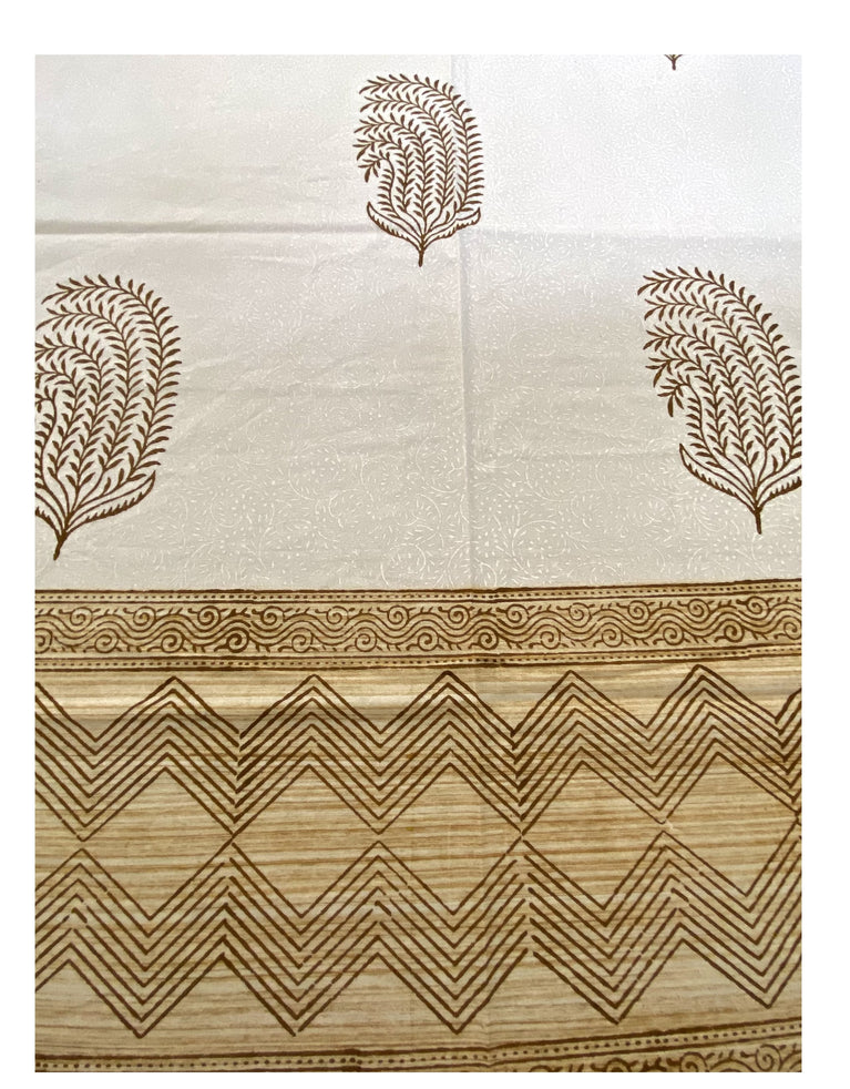 Hand Blockprinted Cotton Double Bedsheet With Pillow Covers