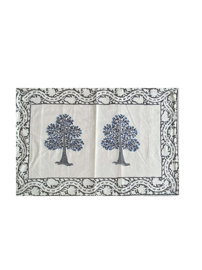 Hand Blockprinted Cotton Double Bedsheet With Pillow Covers