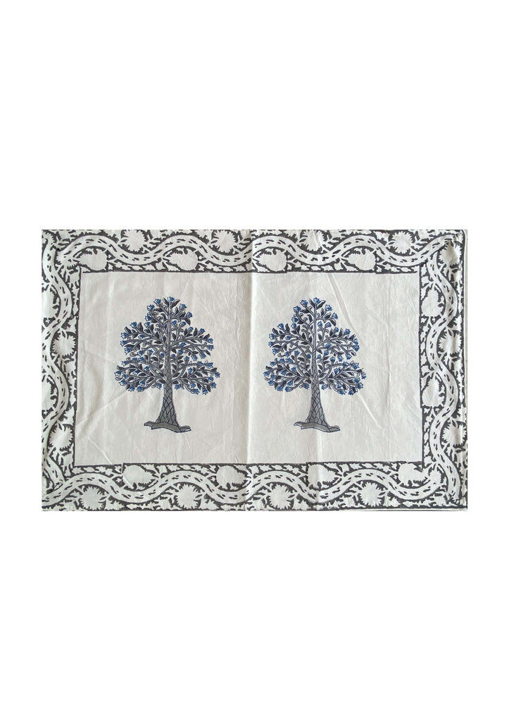 Hand Blockprinted Cotton Double Bedsheet With Pillow Covers