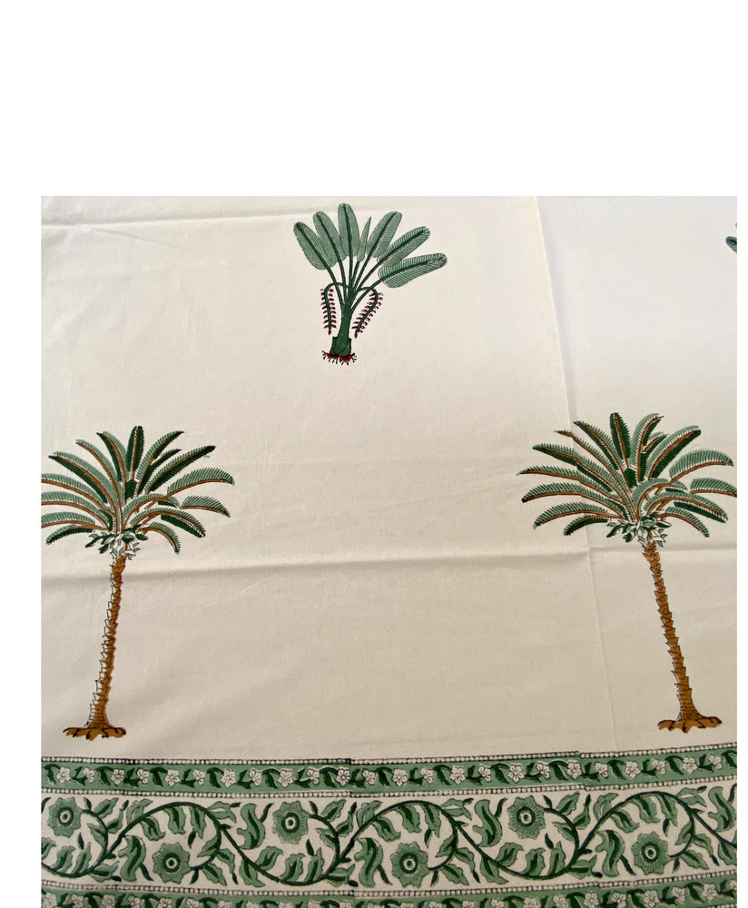 Hand Blockprinted Cotton Double Bedsheet With Pillow Covers