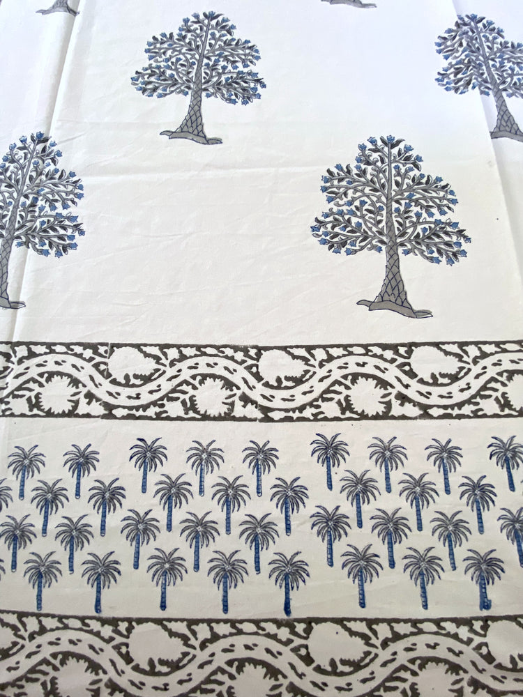 Hand Blockprinted Cotton Double Bedsheet With Pillow Covers