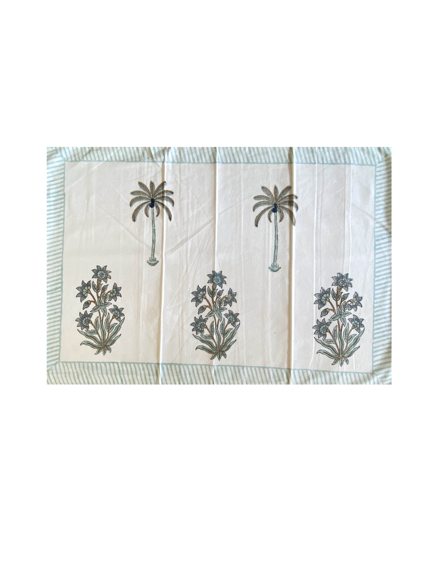 Hand Blockprinted Cotton Double Bedsheet With Pillow Covers