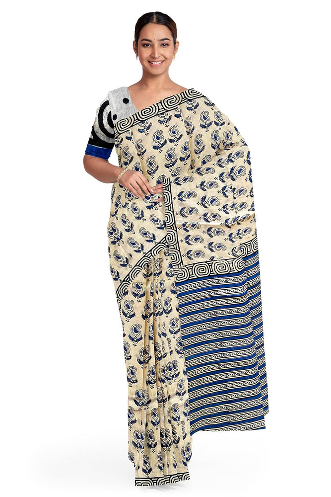 Hand Blockprinted Cotton Saree