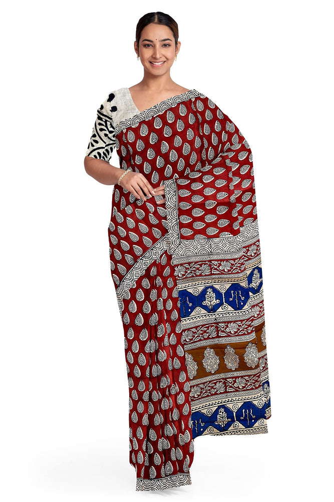 Hand Blockprinted Cotton Saree