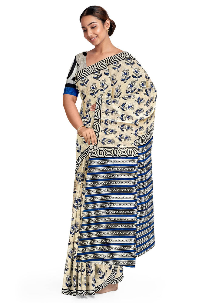 Hand Blockprinted Cotton Saree