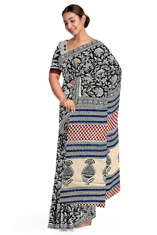 Hand Blockprinted Cotton Saree