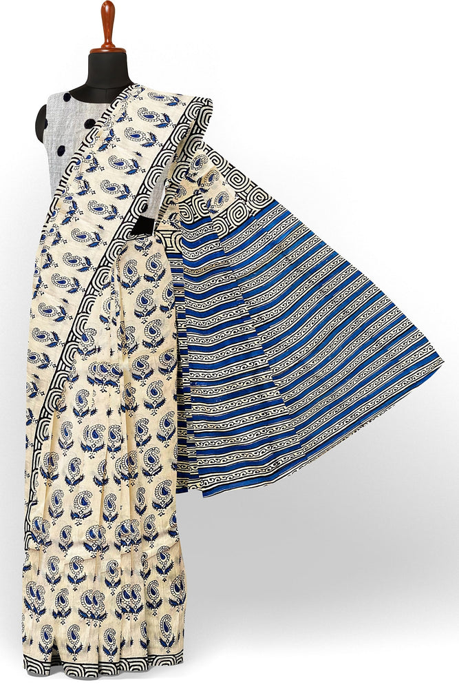 Hand Blockprinted Cotton Saree