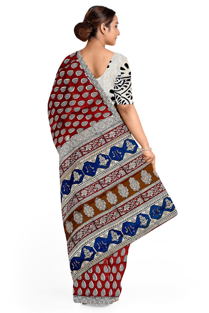 Hand Blockprinted Cotton Saree