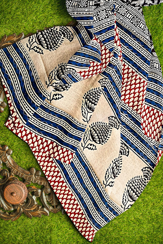 Hand Blockprinted Cotton Saree