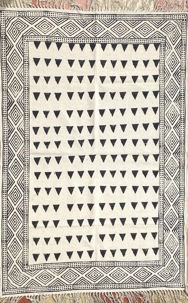 Buy Handmade Block Print Rug Online In India | Sumaavi