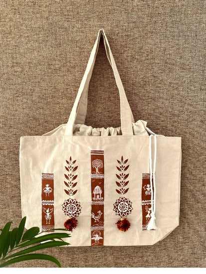 Warli Art Weekender Tote Bag by Nishu Sinha - Pixels