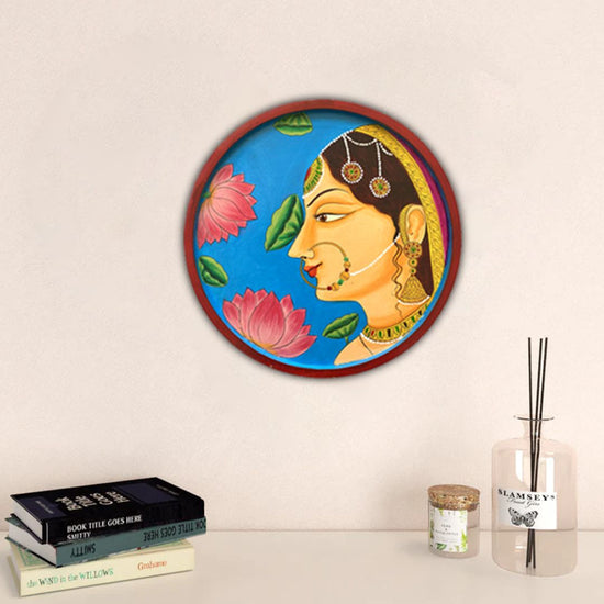 Hand painted Radha Wall Decor Plate