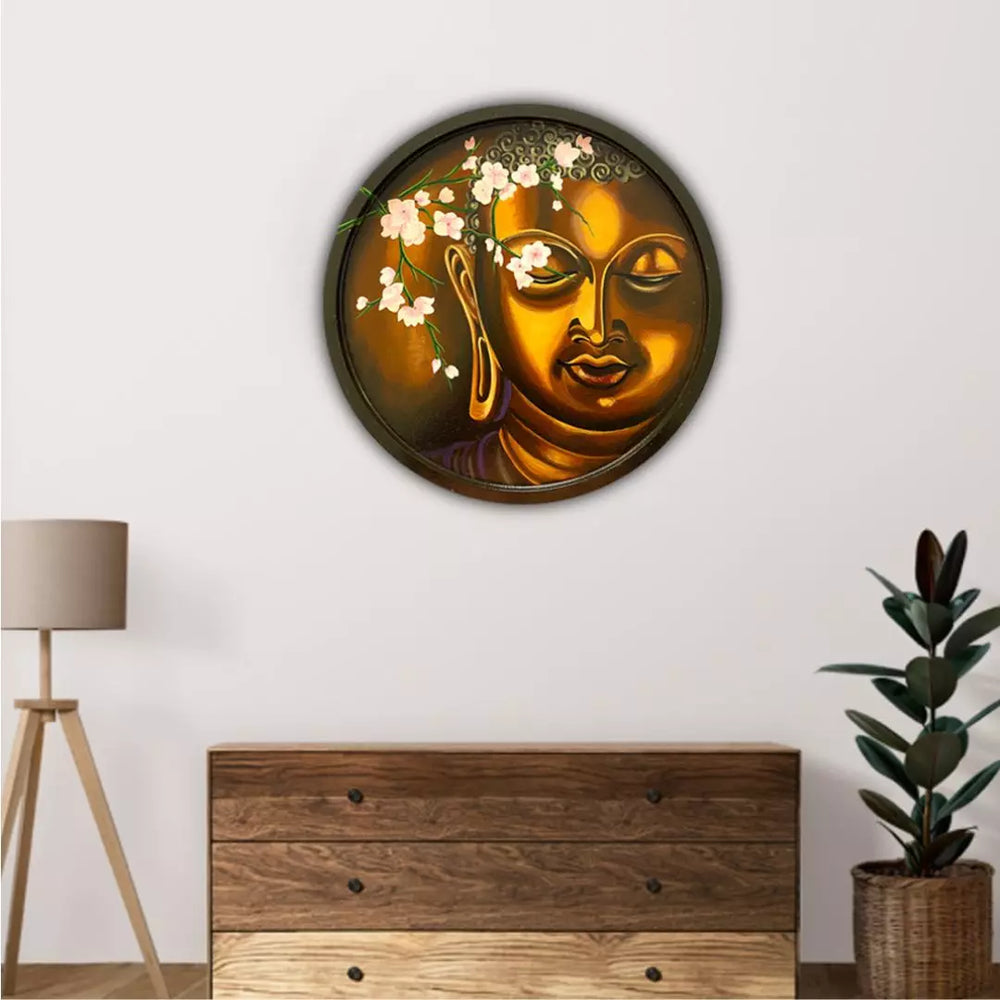 Buddha Round Wall Plates