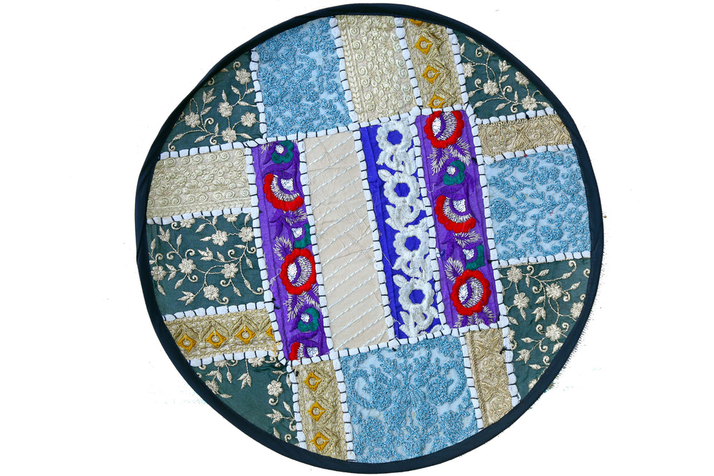 Online Barmeri Work Embroidery Round mat