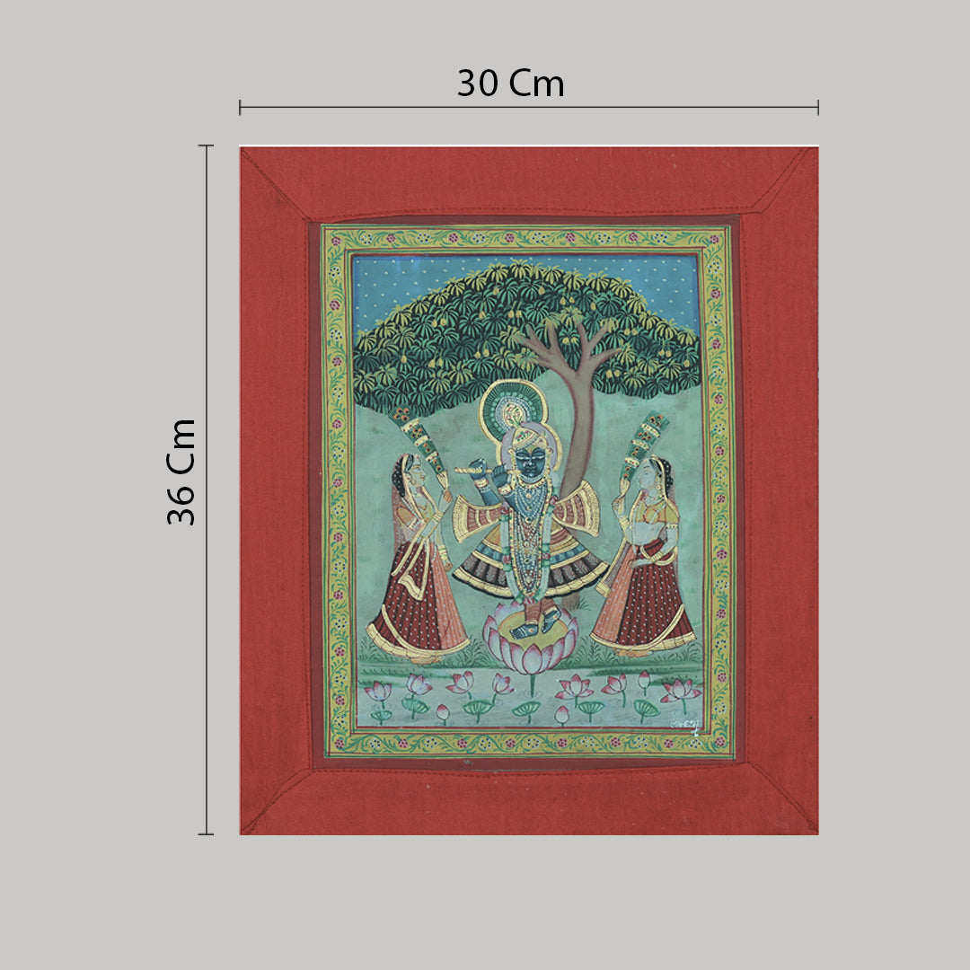 Pichwai Painting by Mahesh Vishnoi Antique look Shrinathji