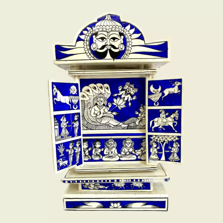 Rajasthani Kaavad Art| Blue Color