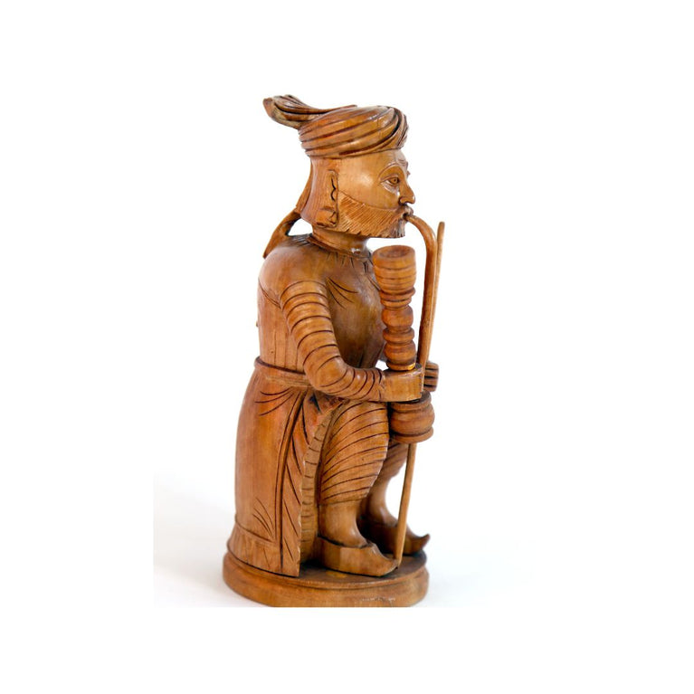 Online Wooden hand carved statue of Hookahman