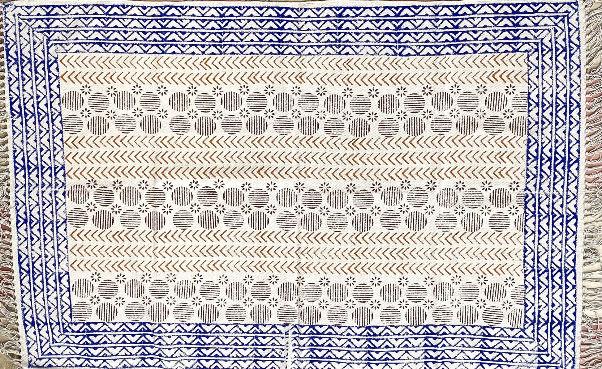 Multicolor cotton rug