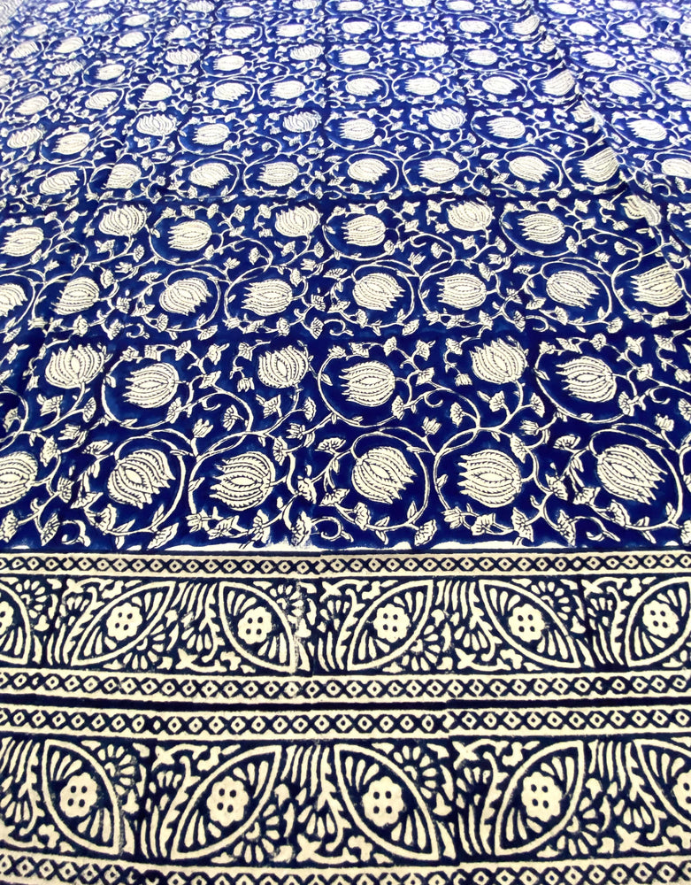 Hand Blockprinted Cotton Double Bedsheet With Pillow Covers