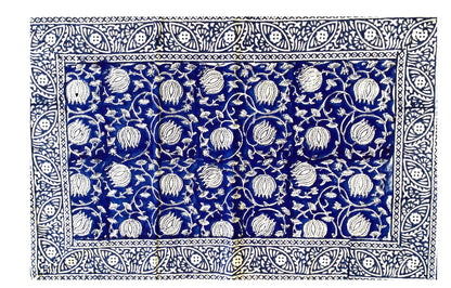 Hand Blockprinted Cotton Double Bedsheet With Pillow Covers