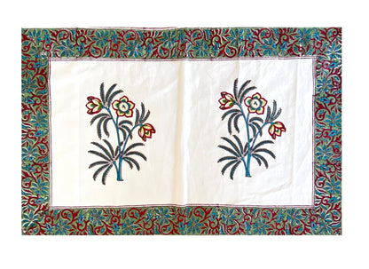 Hand Blockprinted Cotton Double Bedsheet With Pillow Covers